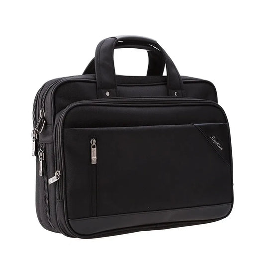 JMT-385226 Multi-Compartment Waterproof Laptop Messenger Bag with PU Trim