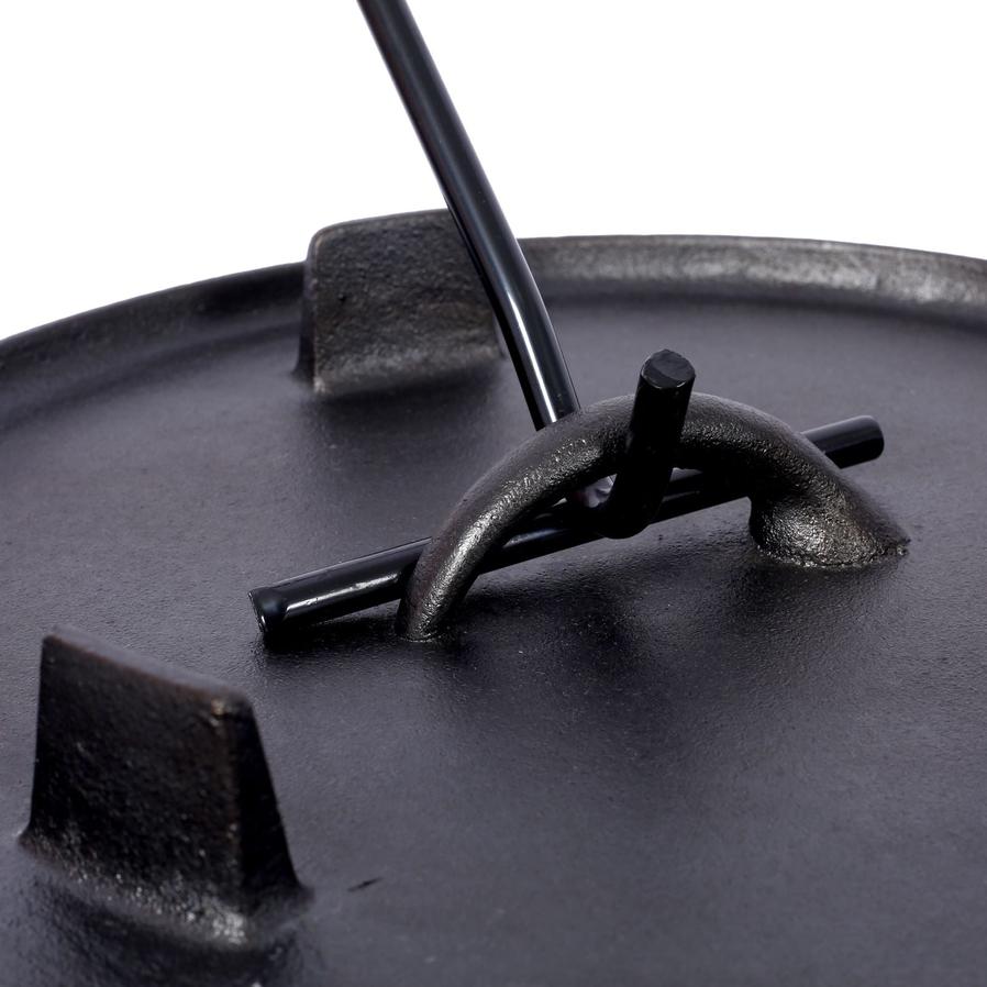 JMT-385290 Portable Deep Cooking Pot with Legs for Campfire and Grill Cooking