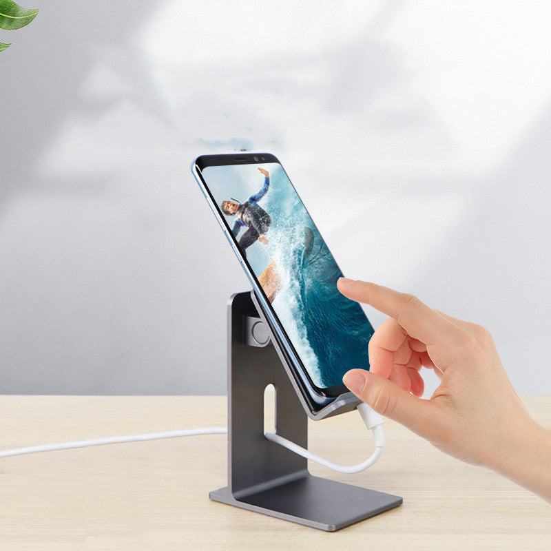 JMT-385418 Universal Mobile Phone and Tablet Holder - Adjustable Lazy Bracket in Dark Space Gray and Streaming Silver