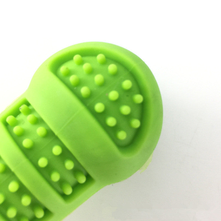 JMT-385546 Bone-Shaped Silicone Dog Toothbrush with 360° Comprehensive Cleaning for Dental Care