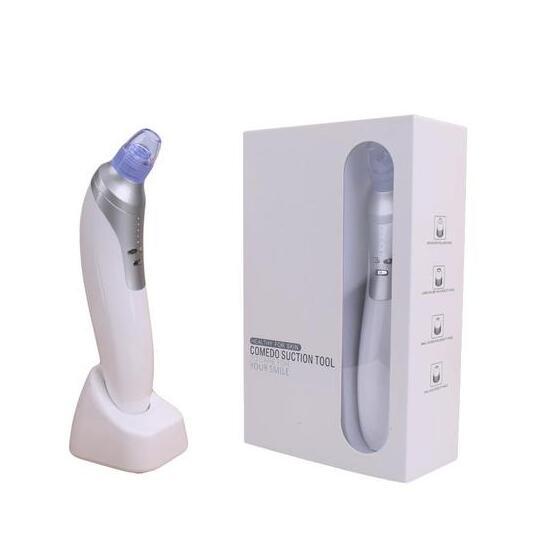 JMT-385546 Rechargeable Electronic Blackhead Remover with 4 Interchangeable Tips and LED Display