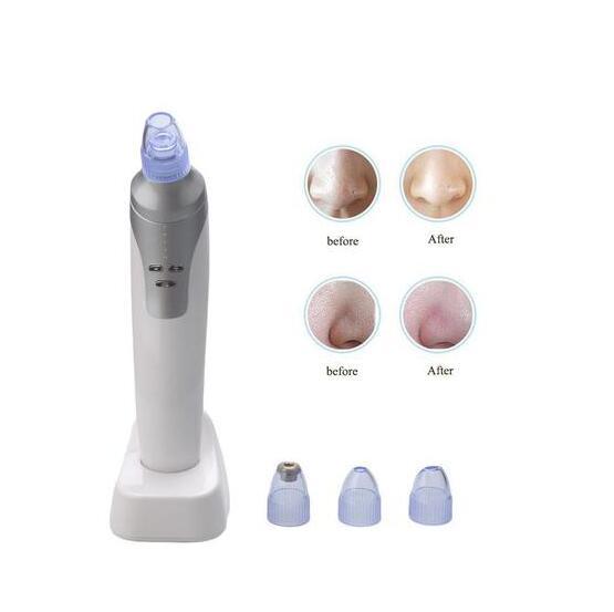 JMT-385546 Rechargeable Electronic Blackhead Remover with 4 Interchangeable Tips and LED Display