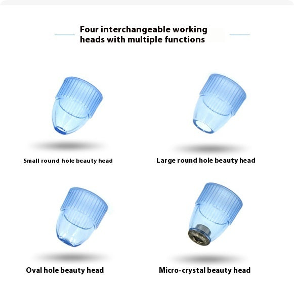 JMT-385546 Rechargeable Electronic Blackhead Remover with 4 Interchangeable Tips and LED Display