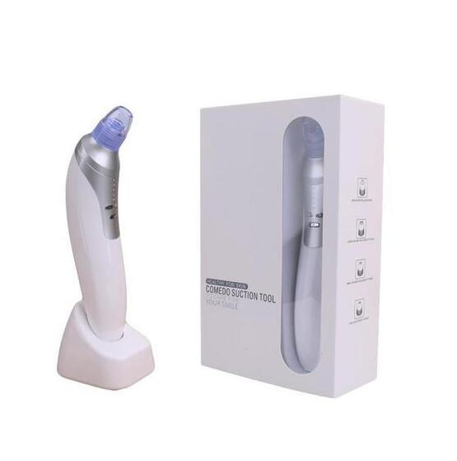 JMT-385546 Rechargeable Electronic Blackhead Remover with 4 Interchangeable Tips and LED Display