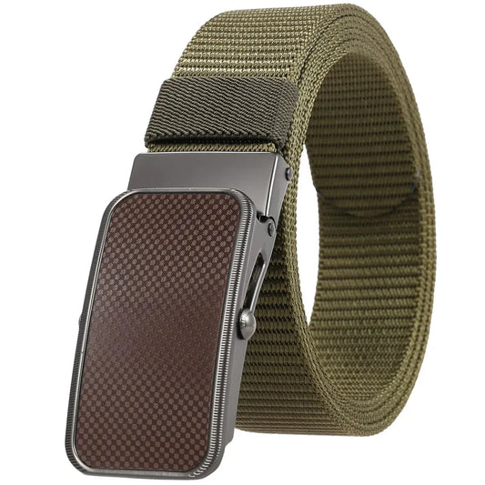 JMT-386314 Nylon Braided Men's Belt - Adjustable and Durable Stylish Accessory