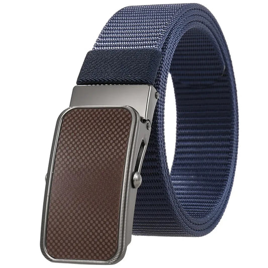 JMT-386314 Nylon Braided Men's Belt - Adjustable and Durable Stylish Accessory