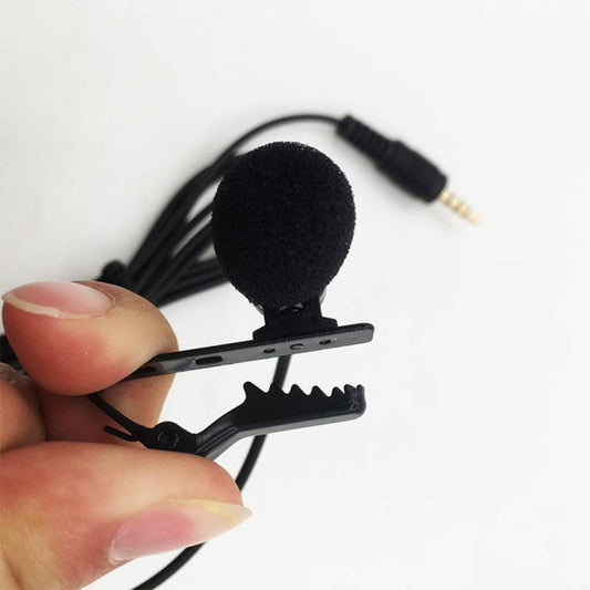 JMT-386570 Compact Universal 3.5MM Clip-On Condenser Microphone for Mobile Devices