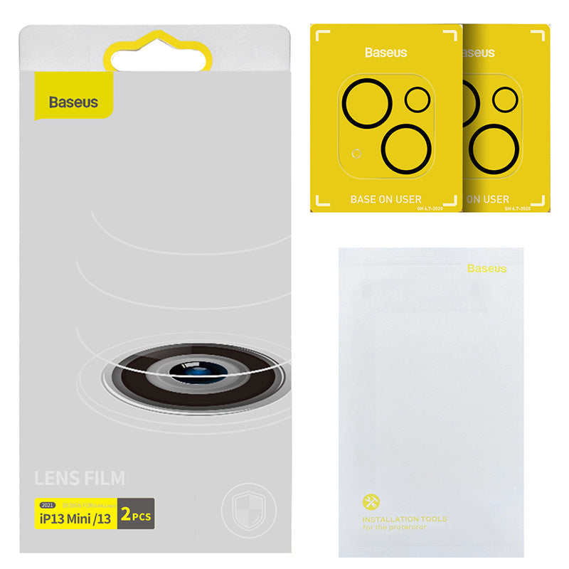JMT-386570 Premium Full Frame Lens Film for iPhone 13 Dual Camera (5.4 & 6.1 Inch) - HD Glass Protection
