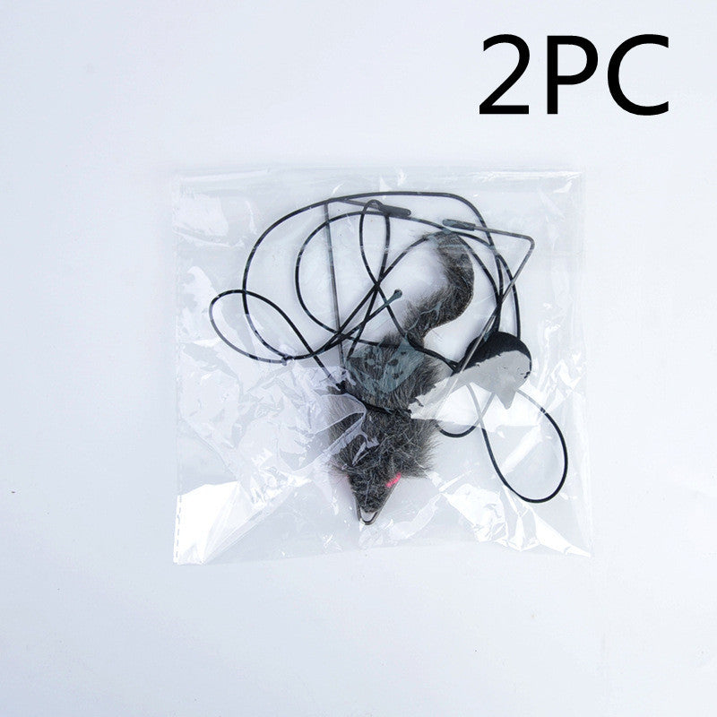 JMT-386698 Telescopic Hanging Cat Toy with Adjustable Rope and Swinging Mouse