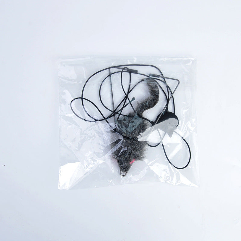 JMT-386698 Telescopic Hanging Cat Toy with Adjustable Rope and Swinging Mouse