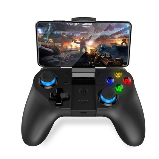 JMT-387018 Bluetooth Mobile Game Controller for iPhone and Android Devices with Vibration and USB Connectivity