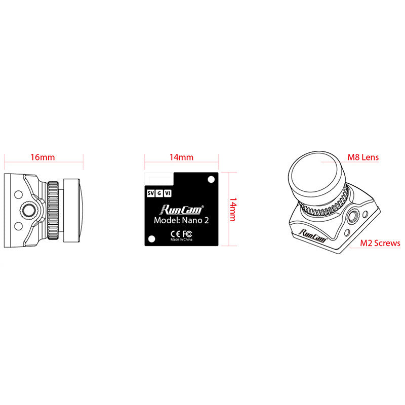 JMT-387082 Swift Nano2 2.1mm 700TVL FPV Camera for Racing Drones