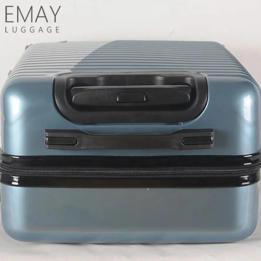 JMT-387274 Travel Trolley Luggage Bags Set of 3 Plastic Suitcases with Wheels for Easy Mobility