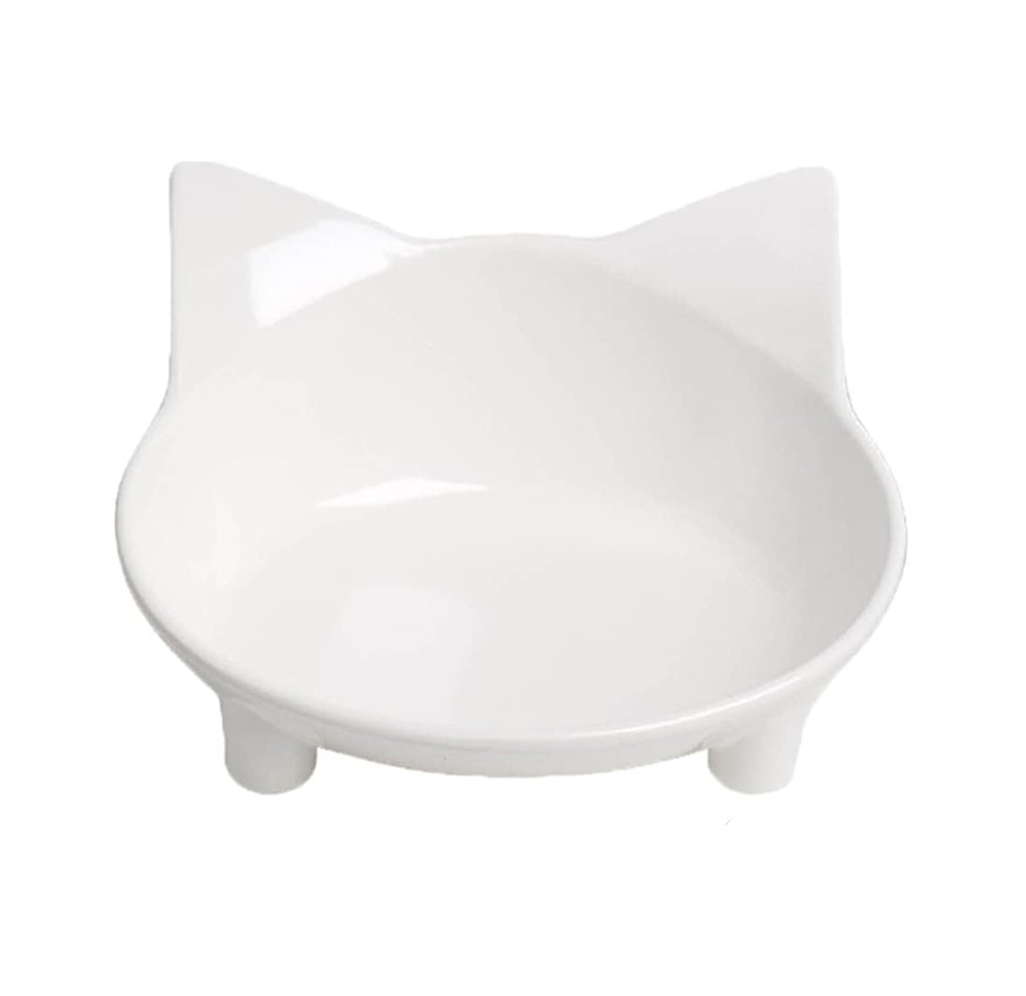 JMT-387530 Non-Slip Shallow Cat Feeding Bowl | BPA-Free Melamine Pet Dish for Cats and Small Animals
