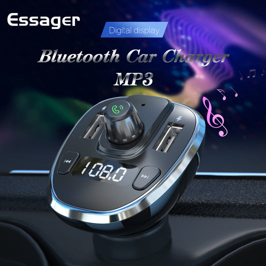 JMT-388042 Bluetooth Dual USB Car Charger with FM Transmitter and LED Indicator
