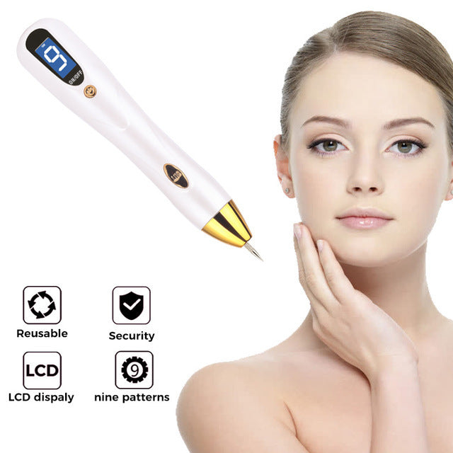 JMT-388106 Deluxe Mole and Skin Tag Remover Pen with Adjustable Settings and LED Display