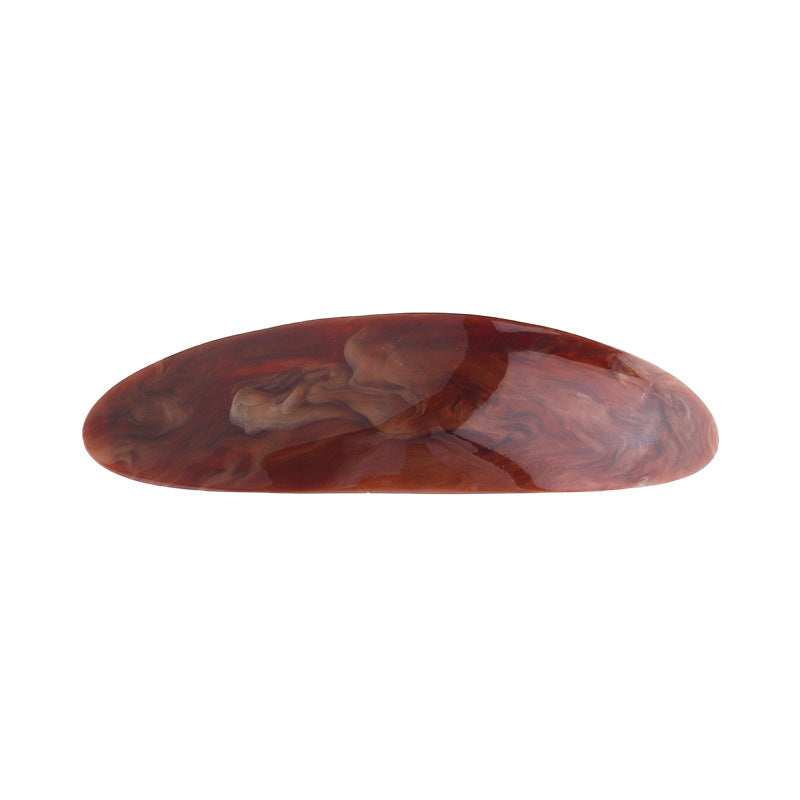 JMT-388234 Classic Eight-Color Oval Arch Spring Clip Ponytail Hairpin for Women