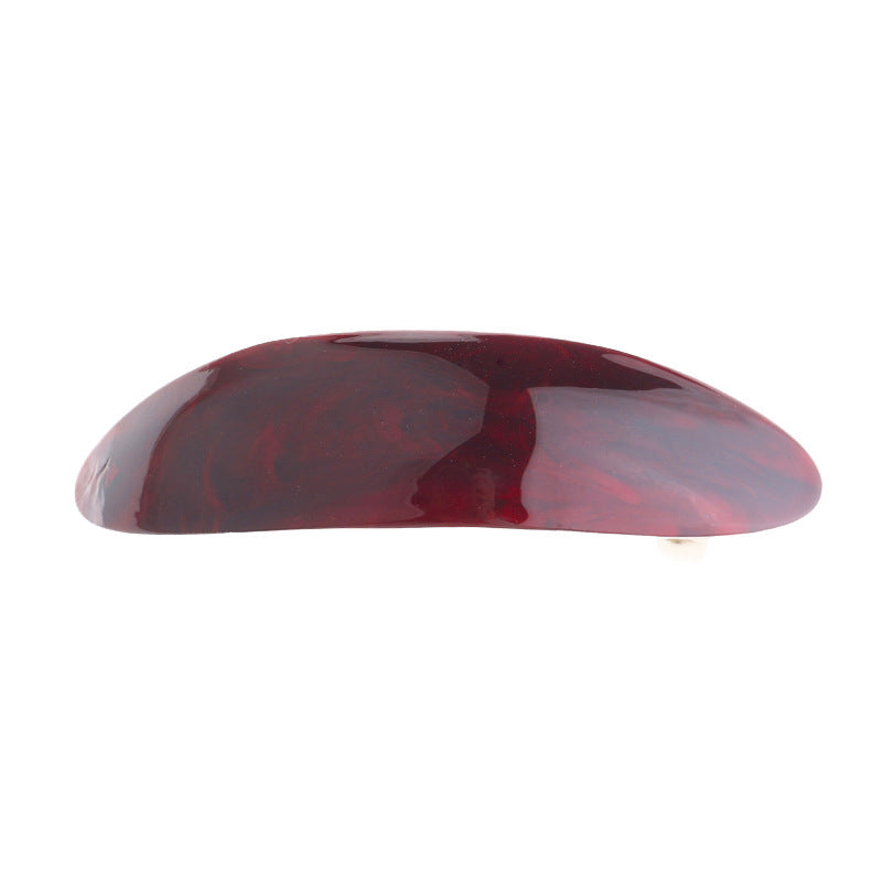 JMT-388234 Classic Eight-Color Oval Arch Spring Clip Ponytail Hairpin for Women