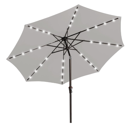 JMT-388746 Nix KS All-Iron Lamp Beads for Pillar Umbrella in Light Gray