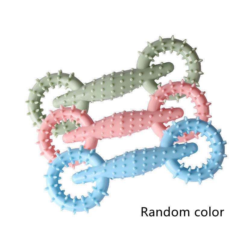 JMT-389002 Durable TPR Chew Toy for Dogs - Molar Stick in Blue, Pink, Green