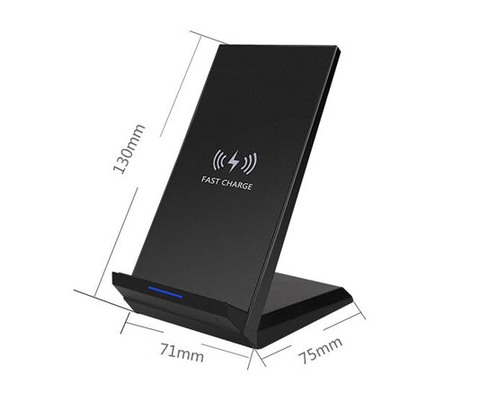 JMT-389194 15W Fast Wireless Charger for QI-Compatible Mobile Phones, 1m Cable, ABS Material, Black/White