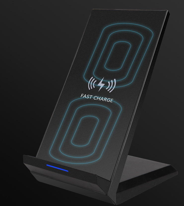 JMT-389194 15W Fast Wireless Charger for QI-Compatible Mobile Phones, 1m Cable, ABS Material, Black/White