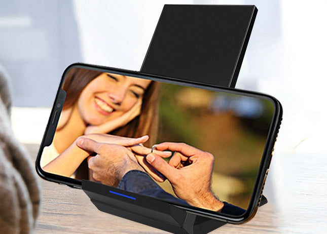 JMT-389194 15W Fast Wireless Charger for QI-Compatible Mobile Phones, 1m Cable, ABS Material, Black/White