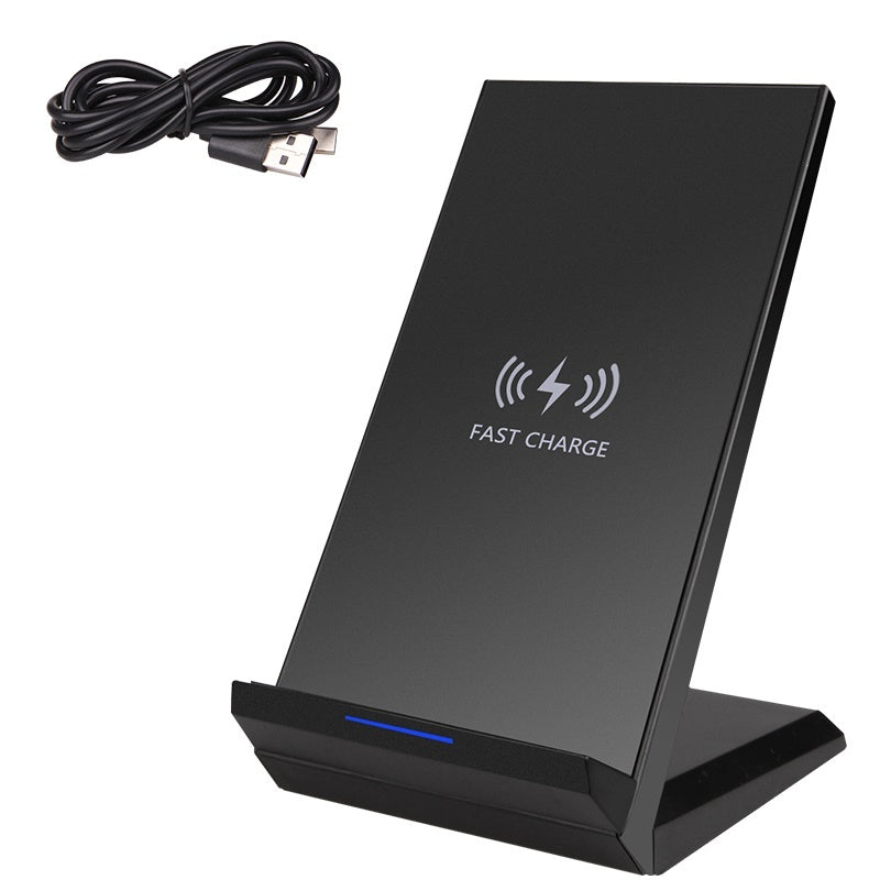 JMT-389194 15W Fast Wireless Charger for QI-Compatible Mobile Phones, 1m Cable, ABS Material, Black/White