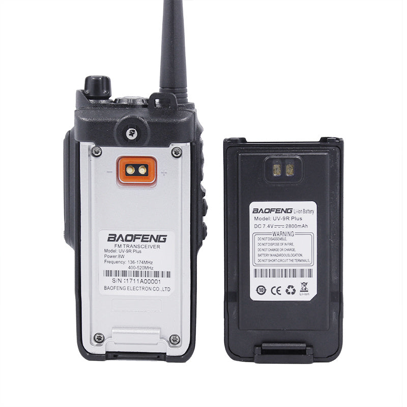 JMT-389194 Waterproof Handheld Intercom with 8W Power, 128 Channels, and 2200mAh Battery Power