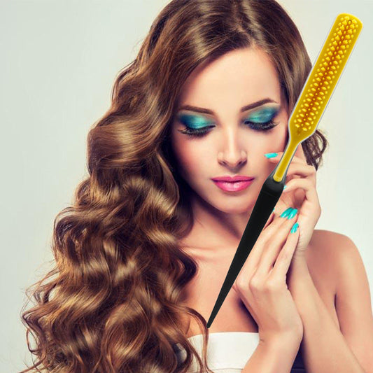 JMT-389258 Fluffy Shaped Styling Comb - ABS Material, 20cm, Available in Yellow, Blue, Red, White, Green