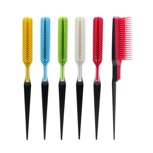 JMT-389258 Fluffy Shaped Styling Comb - ABS Material, 20cm, Available in Yellow, Blue, Red, White, Green