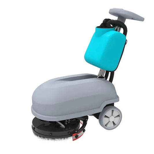 JMT-389322 Electric Mini Floor Scrubber with Hand Push Feature for Efficient Tile Cleaning