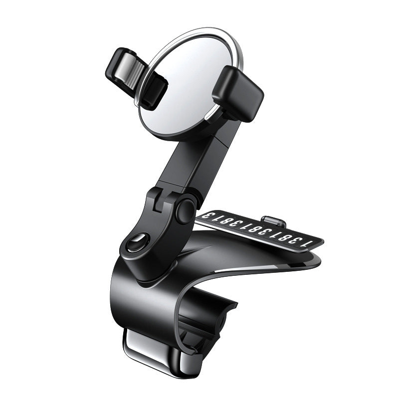 JMT-389706 1200° Rotating Mobile Phone Holder for Car Dashboard, Sun Visor, and Office Desk - Multi-functional Design