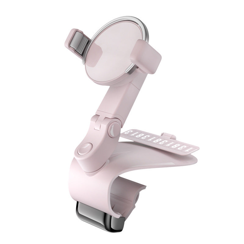 JMT-389706 1200° Rotating Mobile Phone Holder for Car Dashboard, Sun Visor, and Office Desk - Multi-functional Design