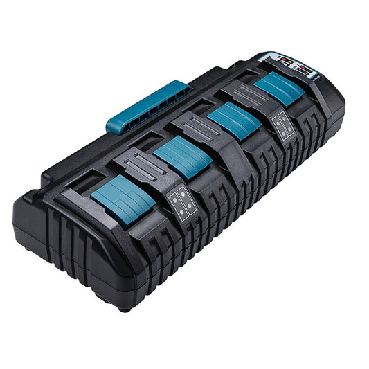 JMT-390346 Multi-Voltage Li-Ion Fast Charger for Makita Lithium Batteries, 4-Bay Charging Capability