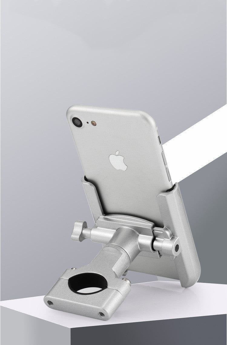 JMT-390858 Aluminum Alloy Mobile Phone Holder for Motorcycle and Bicycle, Adjustable Clamping Width 60-90mm