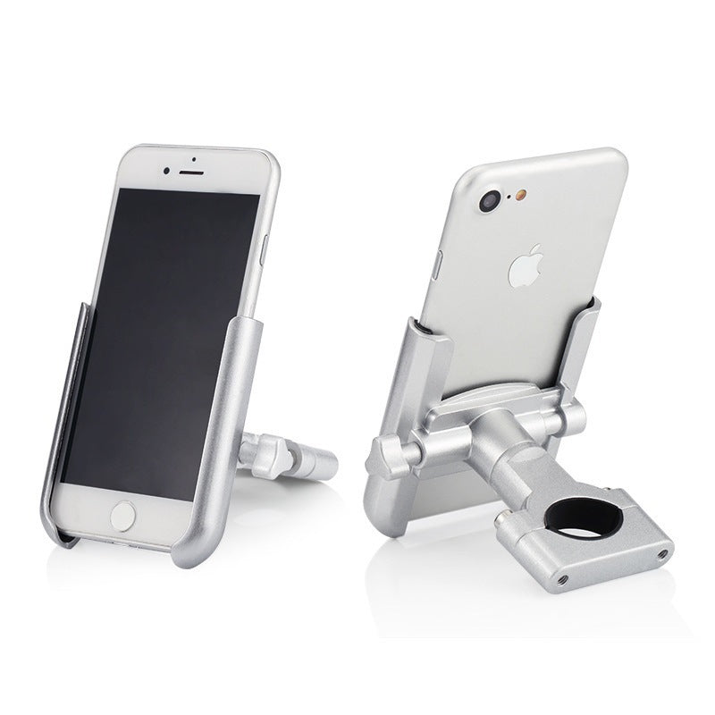 JMT-390858 Aluminum Alloy Mobile Phone Holder for Motorcycle and Bicycle, Adjustable Clamping Width 60-90mm
