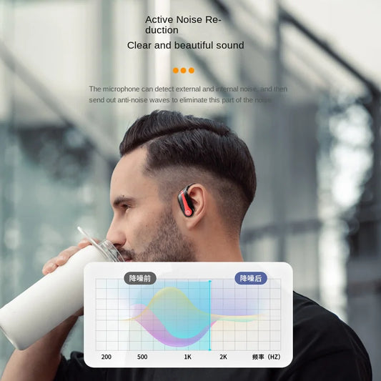 JMT-391178 Cross-Border Q63 TWS In-Ear Wireless Headset with Noise Reduction and LED Light for Sports and Business