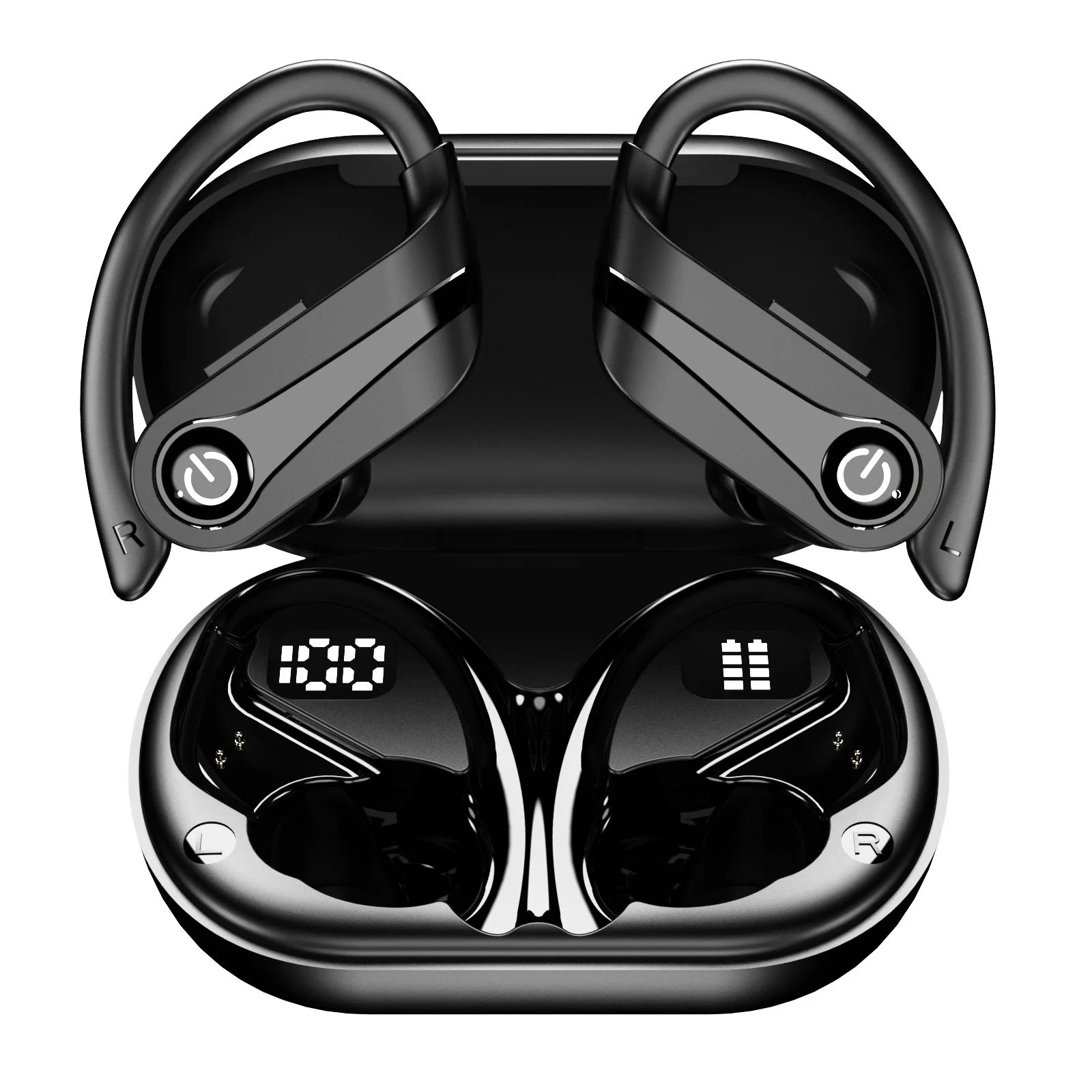 JMT-391178 Cross-Border Q63 TWS In-Ear Wireless Headset with Noise Reduction and LED Light for Sports and Business