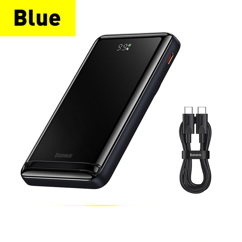 JMT-391178 Slim 3-in-1 Magnetic Power Bank with Wireless Charging - 75% Conversion Rate, Multiple Colors Available