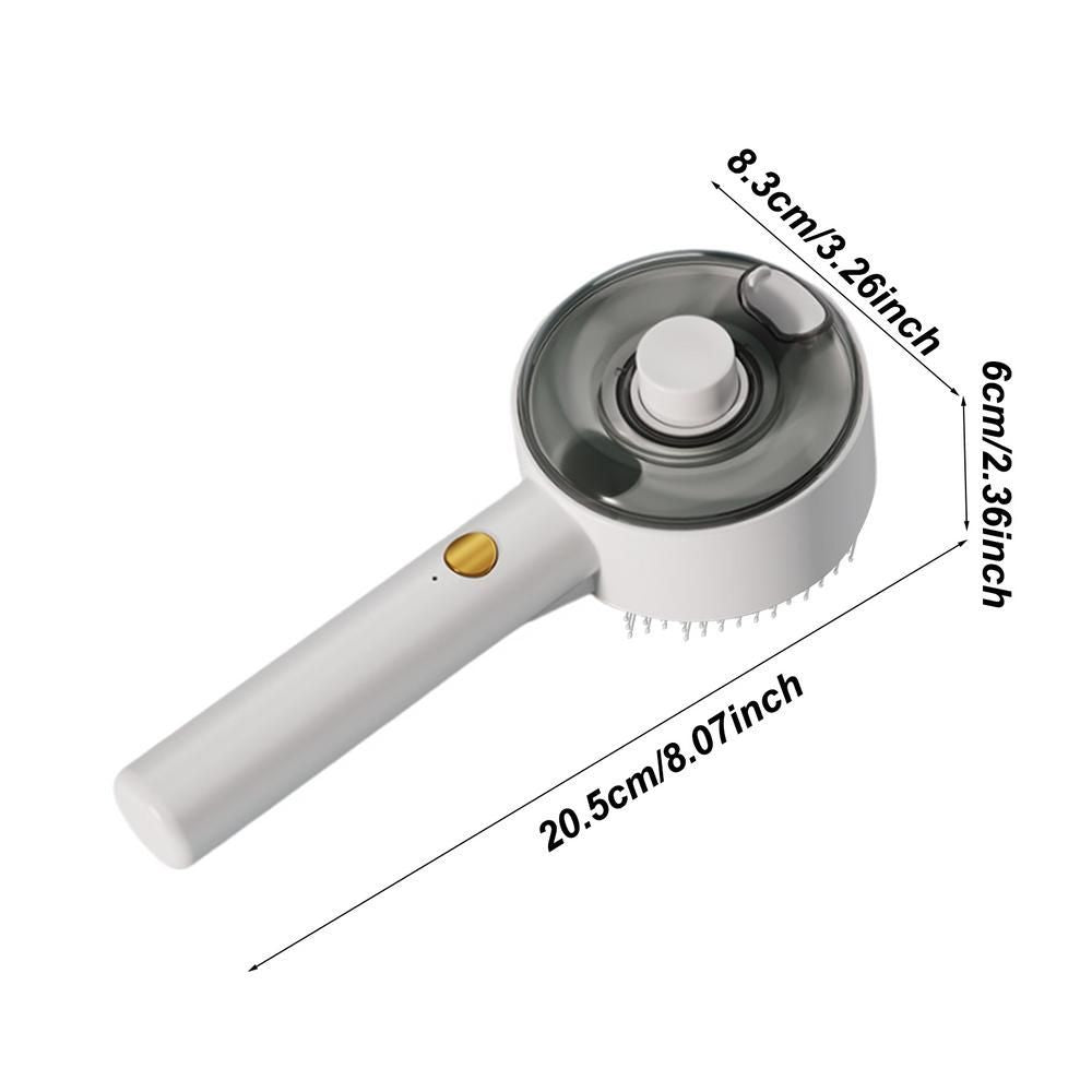 JMT-391242 USB Rechargeable Multifunctional Pet Steam Brush for Dogs and Cats - Defur Comb for Long and Short Hair