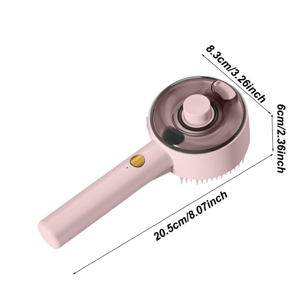 JMT-391242 USB Rechargeable Multifunctional Pet Steam Brush for Dogs and Cats - Defur Comb for Long and Short Hair