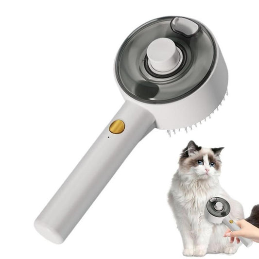 JMT-391242 USB Rechargeable Multifunctional Pet Steam Brush for Dogs and Cats - Defur Comb for Long and Short Hair