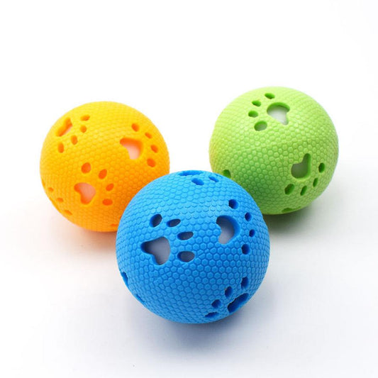 JMT-391306 Luminous TPR Hollow Footprint Ball for Pets - Customizable, 76cm, Multiple Colors Available