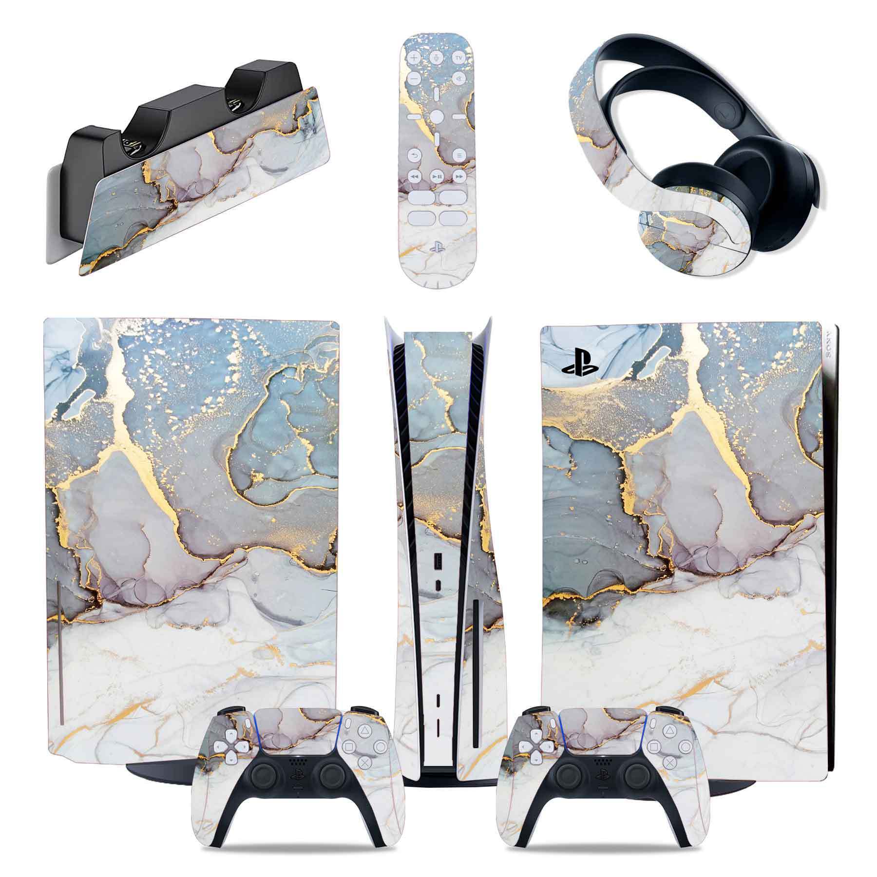 JMT-391626 PS5 Full Body PVC Air Duct Sticker Set with Handle and Console Covers