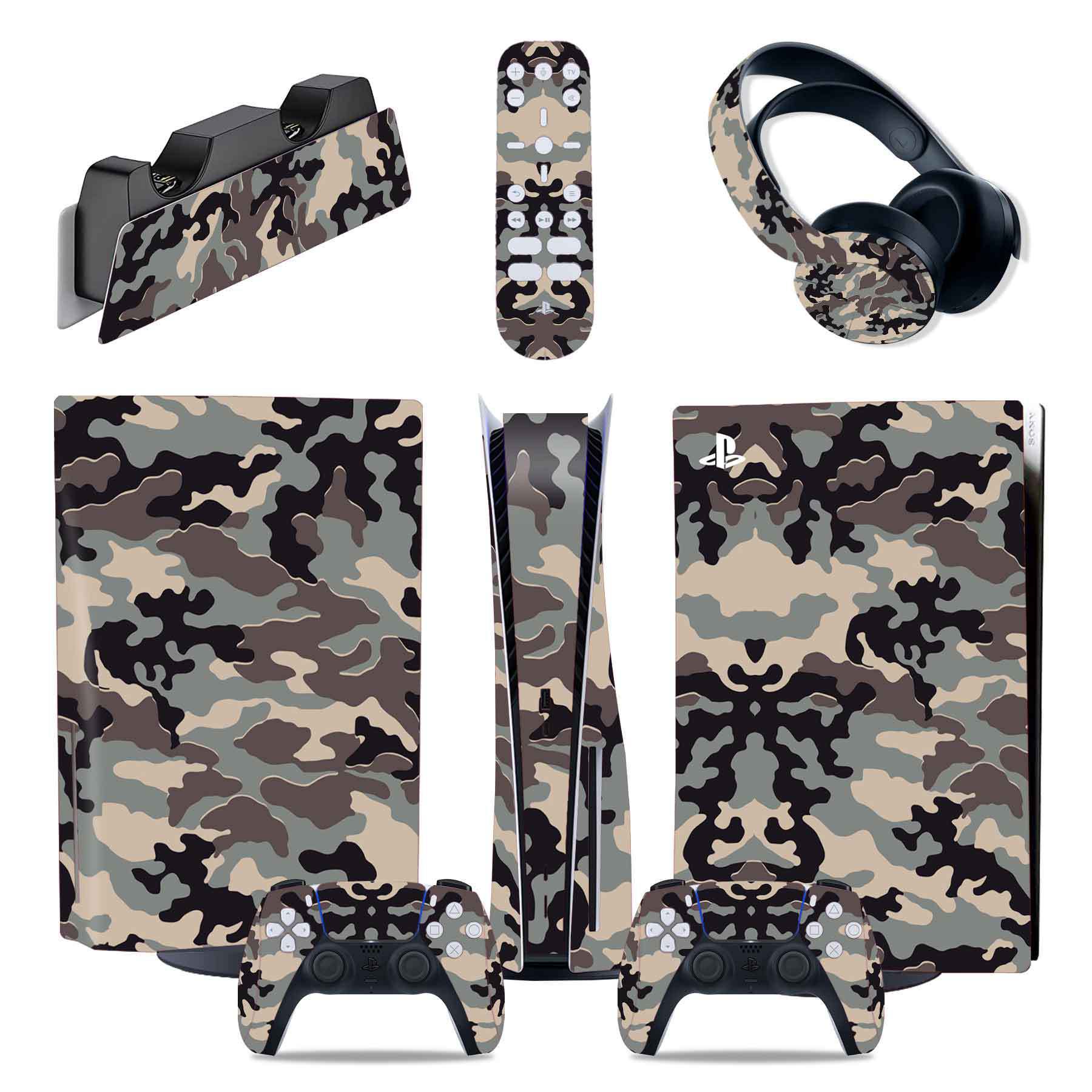 JMT-391626 PS5 Full Body PVC Air Duct Sticker Set with Handle and Console Covers