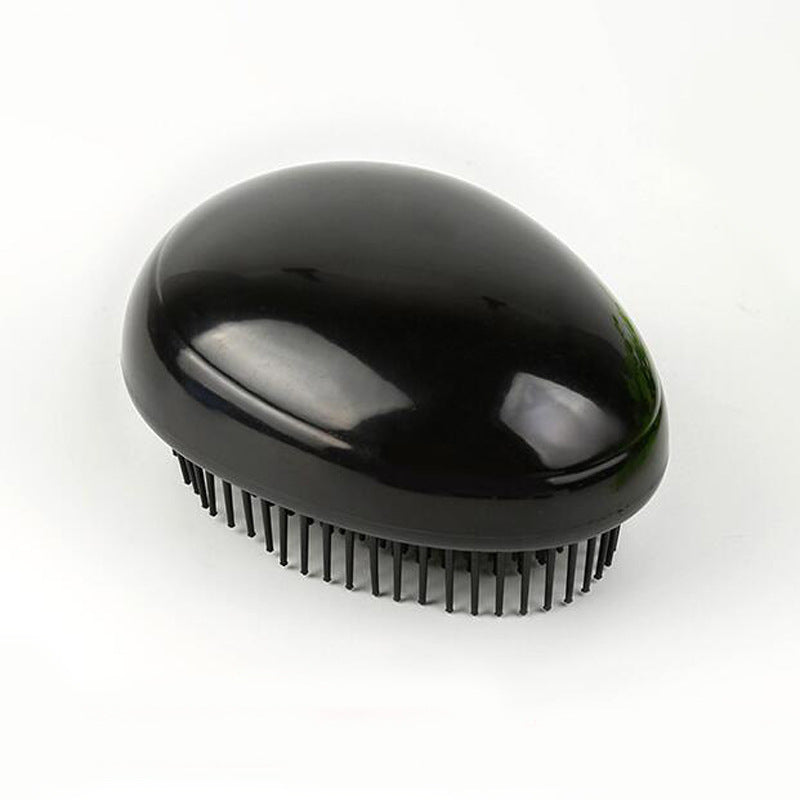 JMT-392138 Smooth Black ABS Massage Comb for Easy Hair Styling