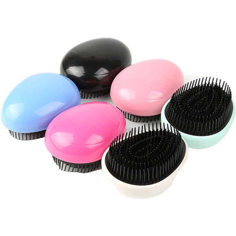 JMT-392138 Smooth Black ABS Massage Comb for Easy Hair Styling