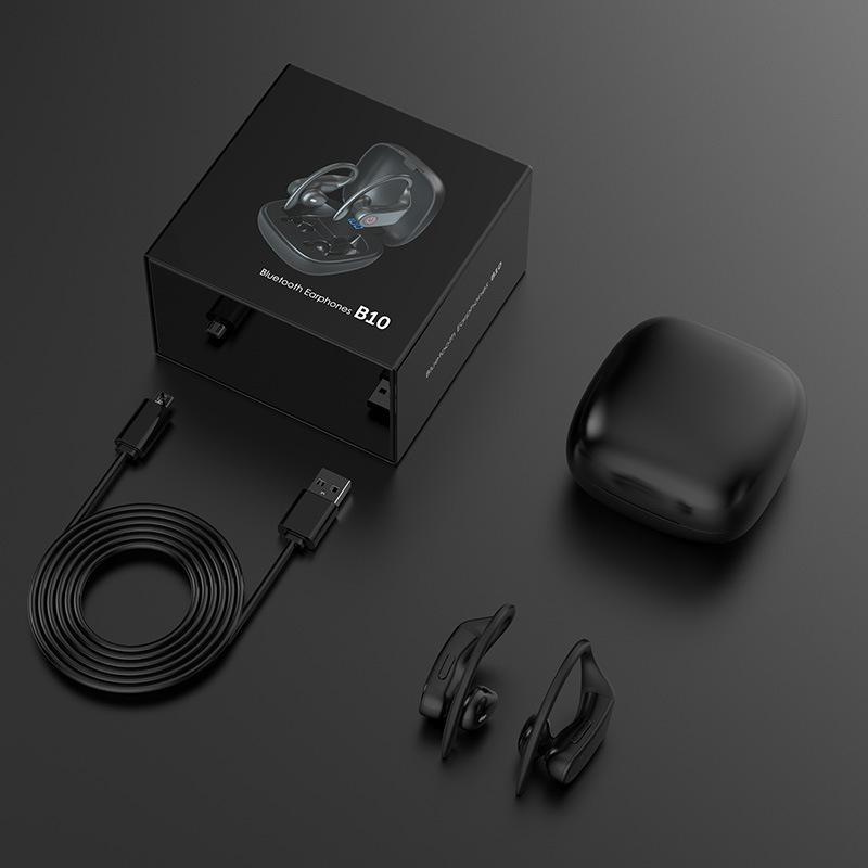 JMT-392650 Wireless Bluetooth TWS Headset with Power Display, Voice Control, and Multi-Point Connection - Stereo Earbuds, Black or White