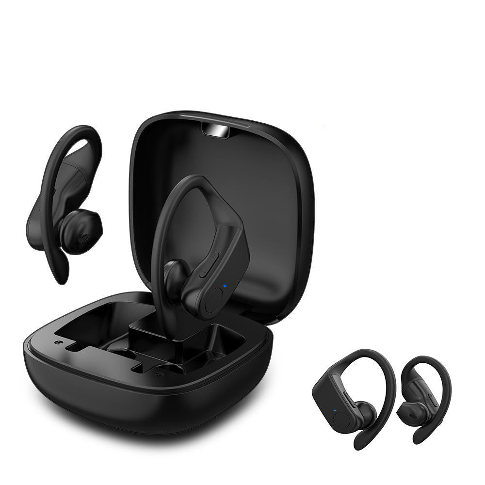 JMT-392650 Wireless Bluetooth TWS Headset with Power Display, Voice Control, and Multi-Point Connection - Stereo Earbuds, Black or White
